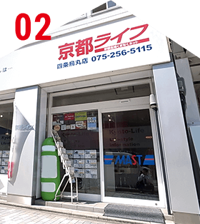 京都の各主要エリアに20店舗